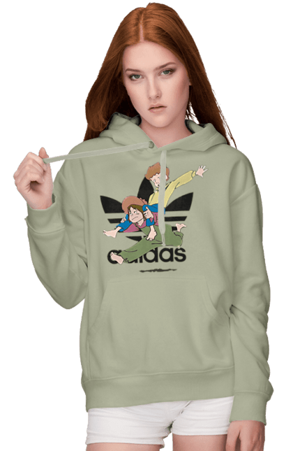 Жіноче худі з принтом "Adidas Том Соєр". Adidas, tom sawyer, адідас, книга, мультфільм, повість, пригоди, том соєр, том сойер. 2070702