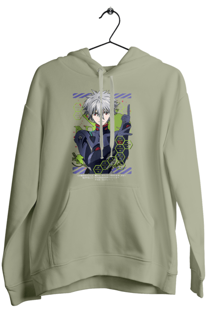 Жіноче худі з принтом "Євангеліон Каору". Kaworu, kaworu nagisa, neon genesis evangelion, nerv, аніме, єва, євангеліон, каору, каору наґіса, манга. 2070702