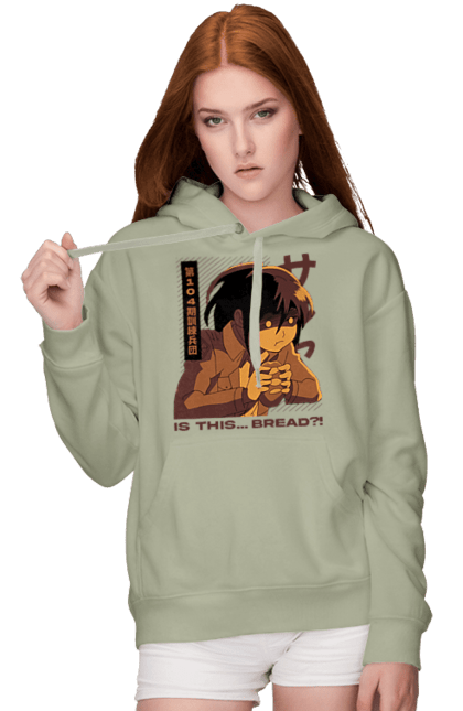 Women's hoodie with prints Attack on Titan Sasha. Anime, attack on titan, manga, sasha, sasha blouse, shingeki no kyojin, survey corps. 2070702