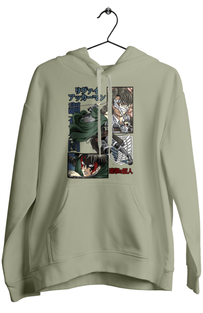 Women's hoodie with prints Attack on Titan Levi. Ackerman, anime, attack on titan, levi, manga, shingeki no kyojin, survey corps. 2070702