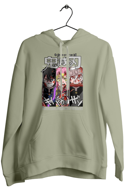 Women's hoodie with prints Demon Slayer Obanai Mitsuri Tengen. Anime, demon slayer, iguro, kimetsu no yaiba, manga, mitsuri, obanai, tengen. 2070702