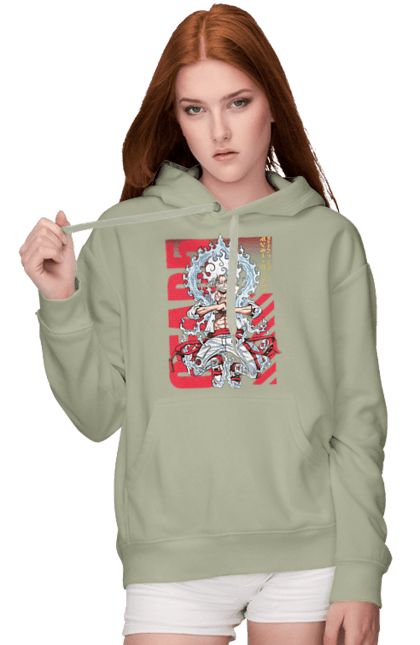 Women's hoodie with prints One Piece Luffy. Anime, luffy, manga, monkey de luffy, one piece, pirates. 2070702