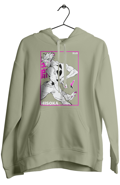 Women's hoodie with prints Hunter x Hunter Hisoka. Anime, antagonist, character, hisoka, hunter x hunter, manga. 2070702