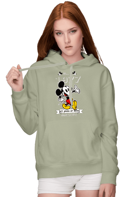 Жіноче худі з принтом "Міккі Маус". Mickey mouse, дісней, міккі, міккі маус, мультфільм. 2070702