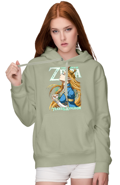 Women's hoodie with prints The Legend of Zelda Princess Zelda. Legend of zelda, nintendo, princess, princess zelda, zelda. 2070702