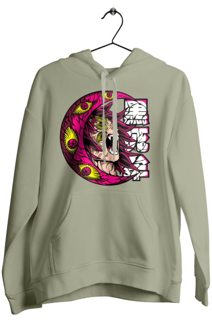 Women's hoodie with prints Demon Slayer Kokushibo. Anime, demon slayer, eternal paradise faith, kimetsu no yaiba, kokushibo, manga, twelve kizuki, upper rank six. 2070702