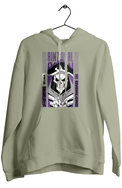 Women's hoodie with prints Overlord Momonga. Anime, lord, momonga, overlord, tv series. 2070702