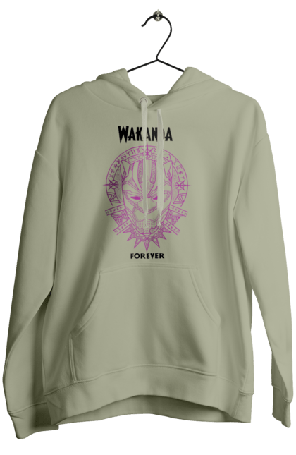 Women's hoodie with prints Wakanda Forever. Black panther, marvel, t`challa, wakanda, wakanda forever. 2070702