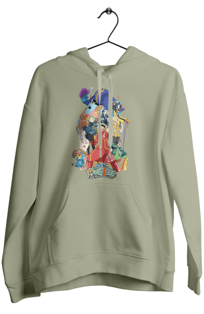 Women's hoodie with prints One Piece Luffy. Anime, luffy, manga, monkey de luffy, one piece, pirates. 2070702