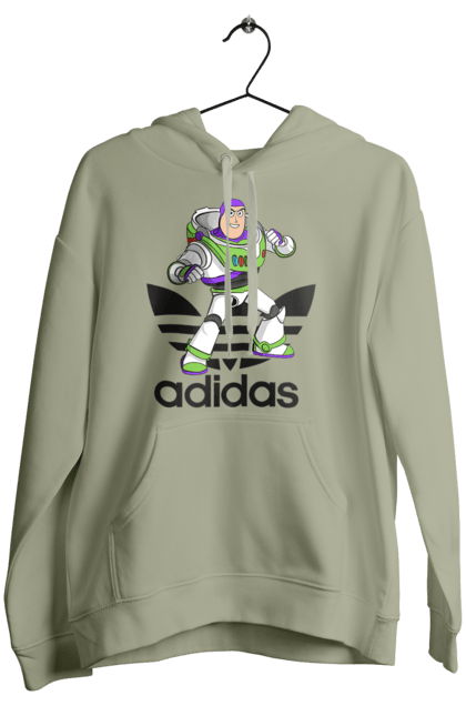 Жіноче худі з принтом "Adidas Базз Лайтер". Adidas, buzz lightyear, toy story, адідас, базз лайтер, історія іграшок, мультфільм. 2070702