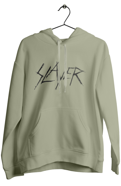 Жіноче худі з принтом "Slayer". Slayer, грув метал, група, метал група, музика, ню метал, спід метал, треш метал, череп. 2070702