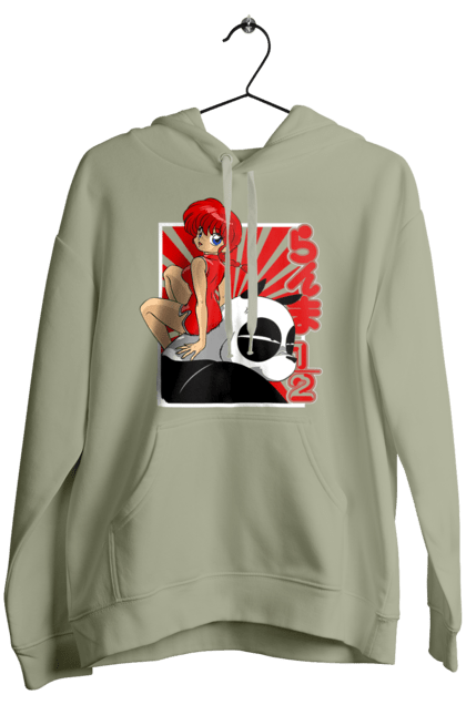 Women's hoodie with prints Ranma 1/2. Action movie, anime, comedy, manga, mystic, ranma, romance, shampoo. 2070702