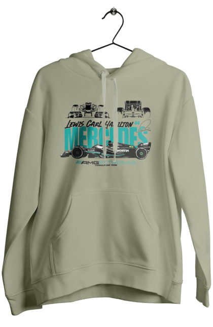 Women's hoodie with prints Mercedes AMG Petronas F1 Team. Amg petronas, bolide, f1 team, formula 1, mercedes, motorsport, race, racing car, sport. 2070702