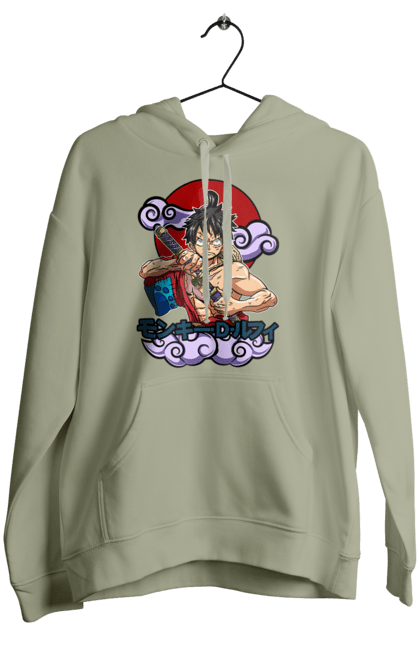 Women's hoodie with prints One Piece Luffy. Anime, luffy, manga, monkey de luffy, one piece, pirates. 2070702