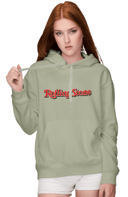 Women's hoodie with prints Rolling Stones. Blues rock, group, music, rhythm n blues, rock`n`roll, rolling stones. 2070702