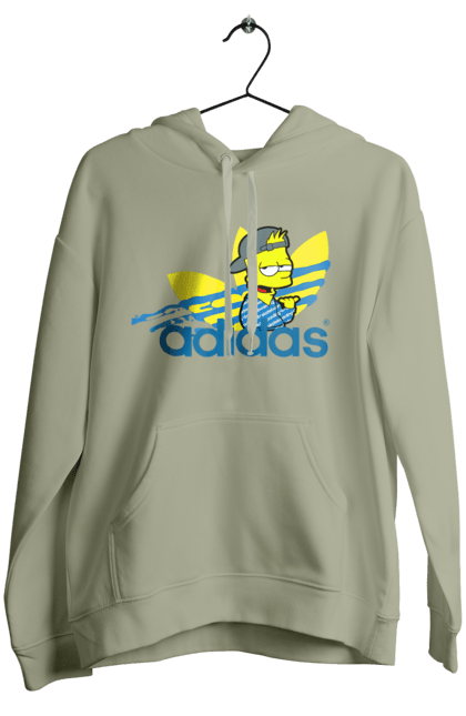 Жіноче худі з принтом "Adidas Барт". Adidas, bart, адідас, барт, мультфільм, серіал, сімпсон. 2070702