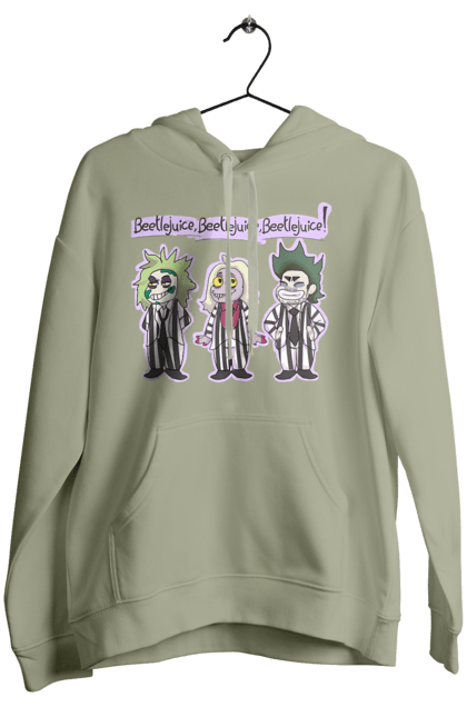 Women's hoodie with prints Beetlejuice. Beetlejuice, comedy, ghost, horror, movie, tim burton, warner bros. 2070702