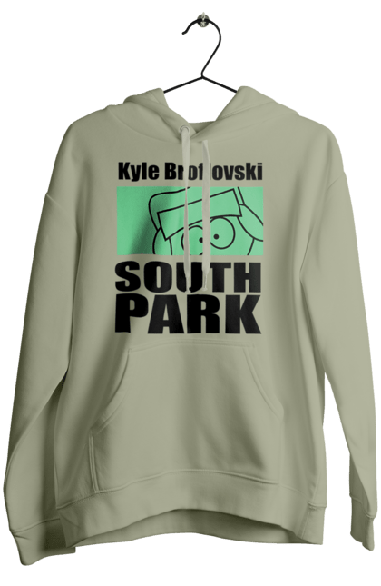 Women's hoodie with prints South Park Kyle. Cartoon series, kyle, kyle broflovski, south park. 2070702