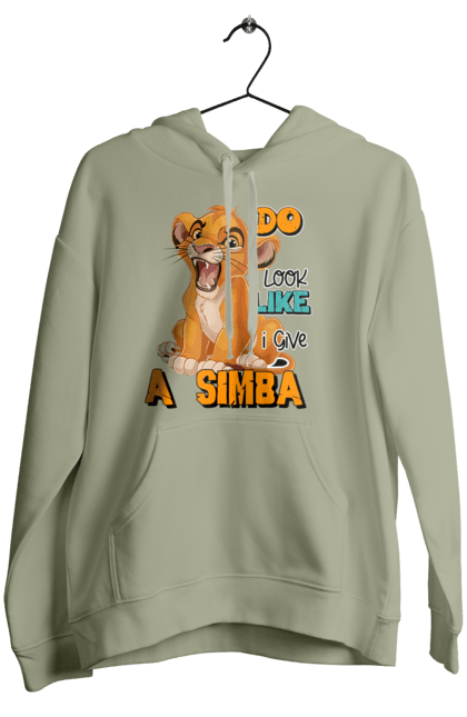 Women's hoodie with prints The Lion King Simba. Animal, cartoon, king, lion, lion king, simba. 2070702