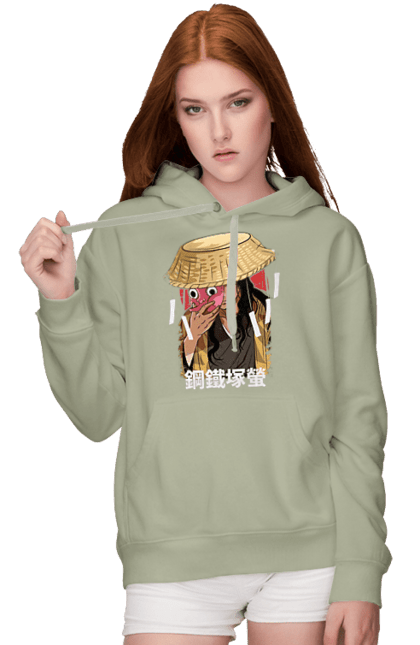 Women's hoodie with prints Demon Slayer Hotaru Haganezuka. Anime, blacksmith, demon slayer, hotaru haganezuka, kimetsu no yaiba, manga. 2070702