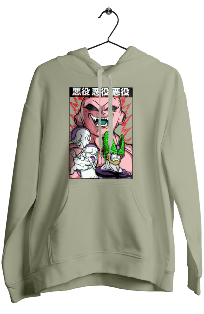 Women's hoodie with prints Dragon Ball Majin Buu. Anime, antagonist, dragon ball, majin buu, manga, tv series. 2070702