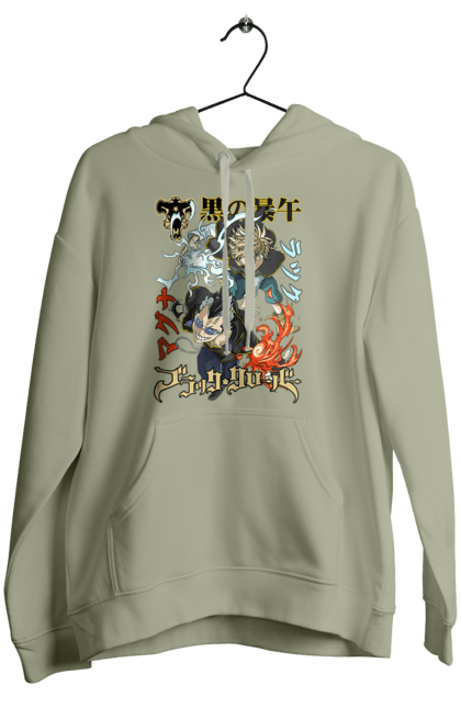 Жіноче худі з принтом "Black Clover Магна Свінг та Лакк Вольтія". Anime, black clover, luck voltia, magna swing, manga, аніме, лакк вольтія, магна свінг. 2070702