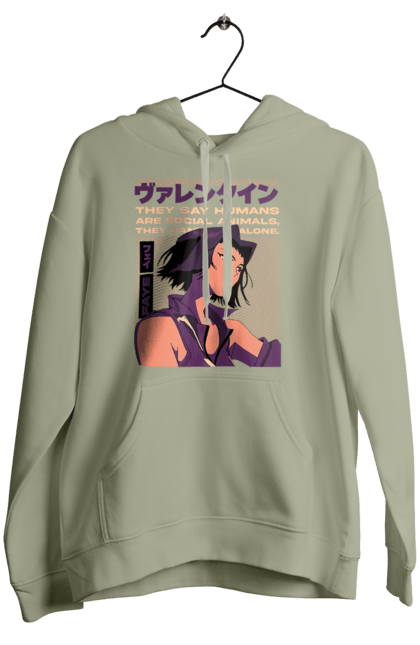 Women's hoodie with prints Cowboy Bebop Faye. Anime, cowboy bebop, faye, faye valentine. 2070702