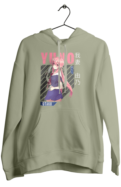 Women's hoodie with prints Future Diary Yuno Gasai. Anime, future diary, manga, survival game, yandere, yuno gasai. 2070702