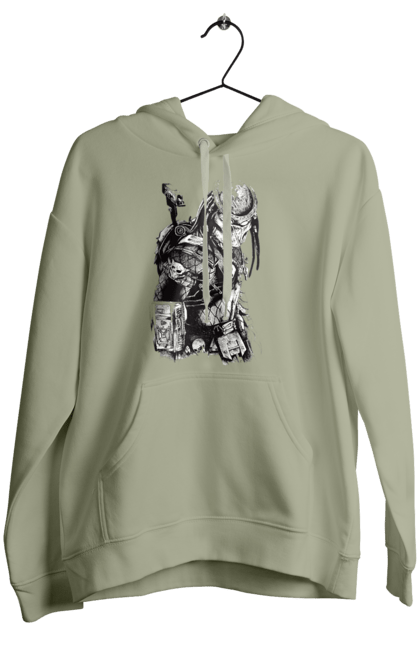 Women's hoodie with prints The Predator. Alien, cinema, film, predator, thriller. 2070702