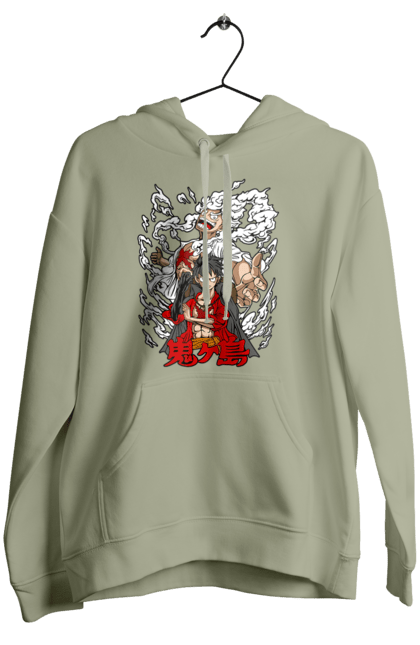 Women's hoodie with prints One Piece Luffy. Anime, luffy, manga, monkey de luffy, one piece, pirates. 2070702