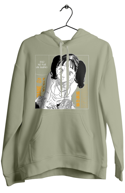 Women's hoodie with prints Seven Deadly Sins Diane. Adventures, anime, comedy, diana, diane, fantasy, manga, seven deadly sins. 2070702