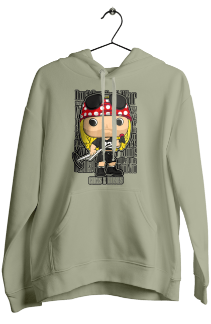 Women's hoodie with prints Guns N Roses. Guns n roses, hard rock, heavy metal, music, rock band. 2070702