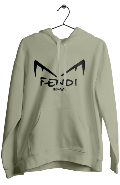 Women's hoodie with prints Fendi. Bag, brand, clothes, fashion, fashion house, fendi, italy, luxury, lvmh. 2070702