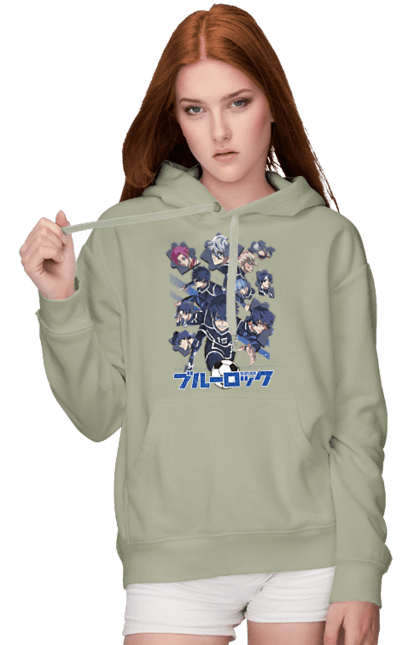 Women's hoodie with prints Blue Lock. Anime, blue lock, blue prison, manga, sport, sports anime. 2070702