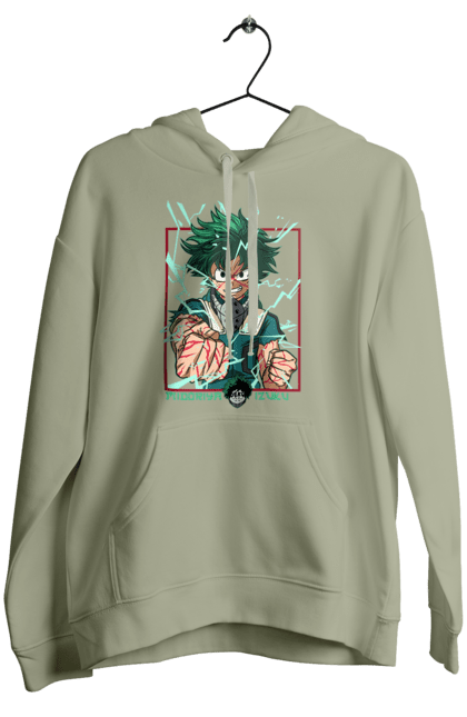 Жіноче худі з принтом "Моя академія героїв Мідорія". Izuku, midoriya, my hero academia, аніме, ізуку мідорія, манга, мідорія, моя геройська академія. 2070702