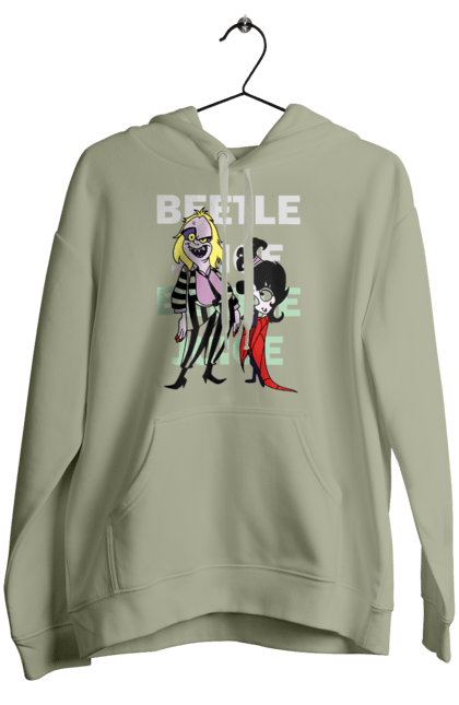 Women's hoodie with prints Beetlejuice. Beetlejuice, comedy, ghost, horror, movie, tim burton, warner bros. 2070702