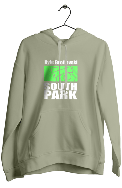 Women's hoodie with prints South Park Kyle. Cartoon series, kyle, kyle broflovski, south park. 2070702