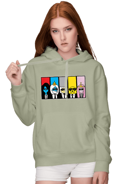 Women's hoodie with prints Adventure Time. Adventure time, animated series, cartoon network, land of ooo, tv series. 2070702