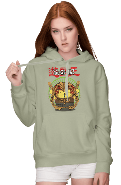 Women's hoodie with prints Yu Gi Oh! Pompompurin. Brand, character, hello kitty, pompompurin, yu gi oh, yugio. 2070702