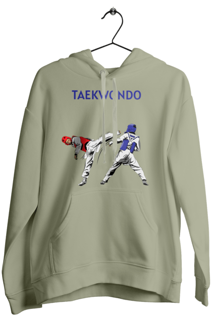 Женское худи с принтом Тхэквондо. Taekwondo, боевое искусство, корея, спорт, таэквондо, тренировка. 2070702