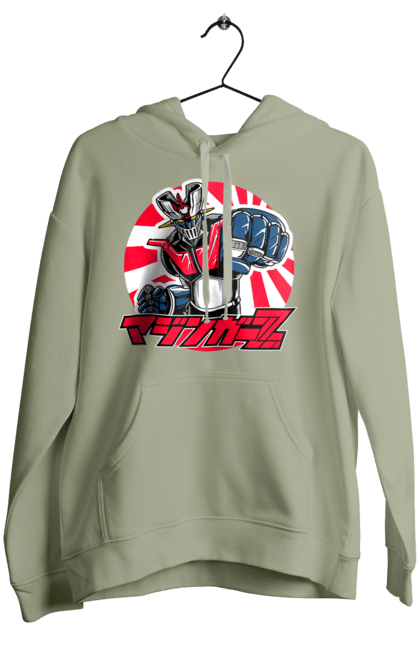 Women's hoodie with prints Mazinger Z Grendizer. Anime, goldorak, goldrake, grendizer, manga, mazinger z, mecha, robots. 2070702