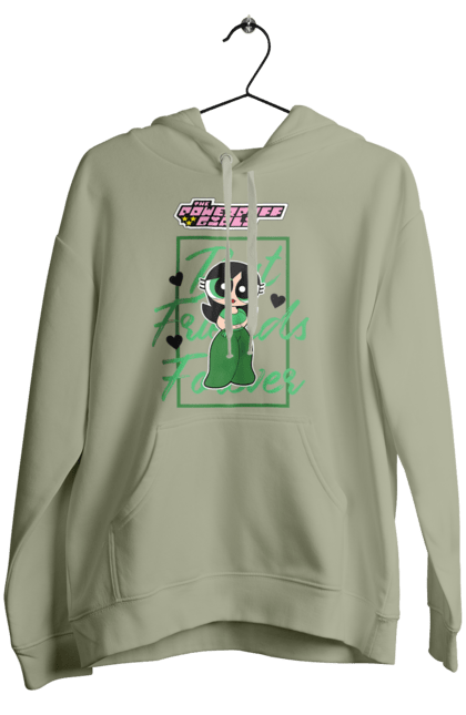 Women's hoodie with prints Powerpuff Girls Buttercup. Animated series, buttercup, cartoon network, cool girls, powerpuff girls. 2070702