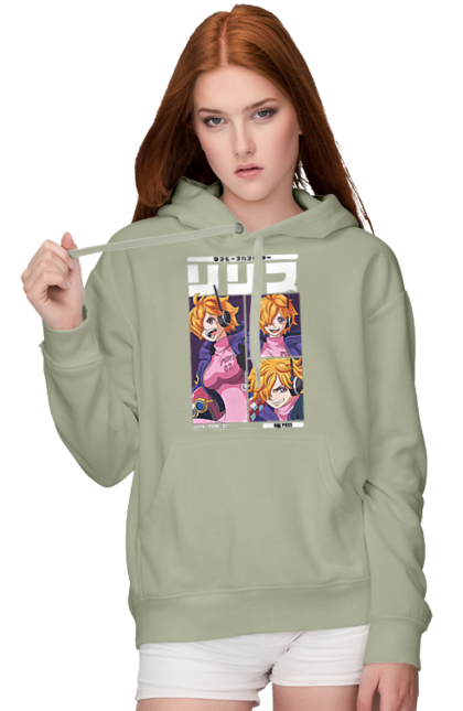 Women's hoodie with prints One Piece Lilith. Anime, lilith, manga, one piece, one piece, punk-02, vegapunk. 2070702