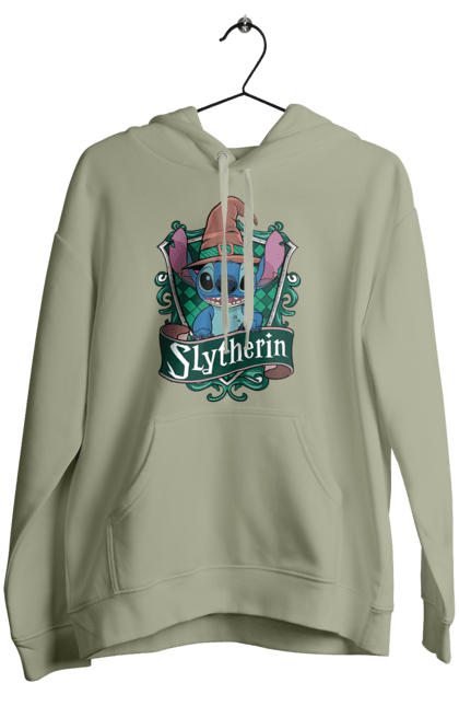 Женское худи с принтом Стич Слизерин. Harry potter, hogwarts, slytherin, stich, гарри поттер, слизерин, стич, факультет, франшиза, хогвартс. 2070702