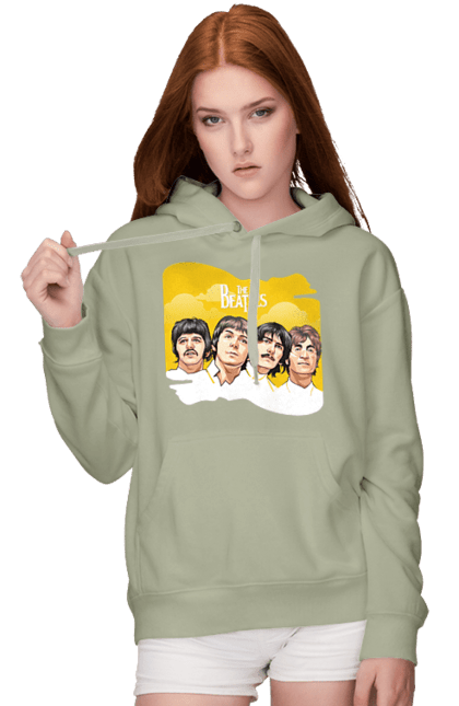 Women's hoodie with prints The Beatles. Beatles, george harrison, john lennon, liverpool four, music, paul mccartney, ringo starr. 2070702