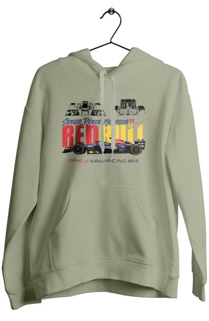 Women's hoodie with prints Red Bull Racing RB19. Auto, automobile, bolide, car, formula 1, race, red bull, sport. 2070702