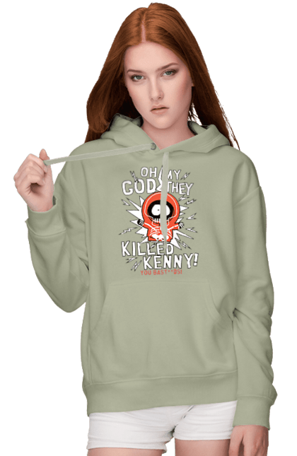 Women's hoodie with prints South Park Kenny. Cartoon series, kenny, kenny mccormick, south park. 2070702