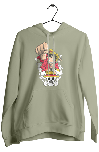 Women's hoodie with prints One Piece Luffy. Anime, luffy, manga, monkey de luffy, one piece, pirates. 2070702