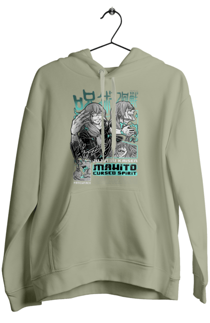 Жіноче худі з принтом "Магічна битва Махіто". Anime, mahito, manga, аніме, манга, махіто, містика, прокляття, темне фентезі. 2070702