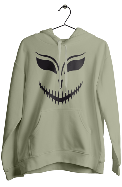 Women's hoodie with prints Halloween pumpkin face. Costume, halloween, holiday, october, october 31, pumpkin, scary, sweets, trick or treat. 2070702